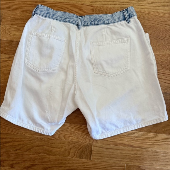 White Button-Up Shorts - Picture 6 of 6
